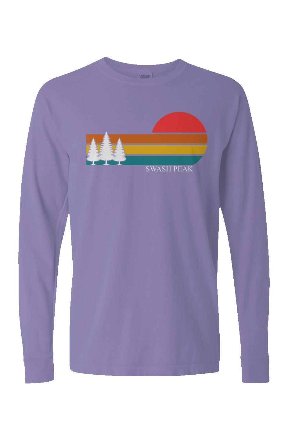 Retro Sunset Long Sleeve Unisex Tee - Swash Peak