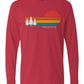 Retro Sunset Long Sleeve Unisex Tee - Swash Peak