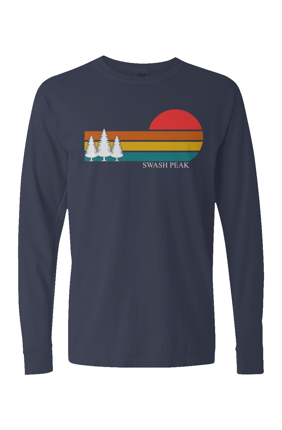 Retro Sunset Long Sleeve Unisex Tee - Swash Peak