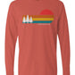 Retro Sunset Long Sleeve Unisex Tee - Swash Peak