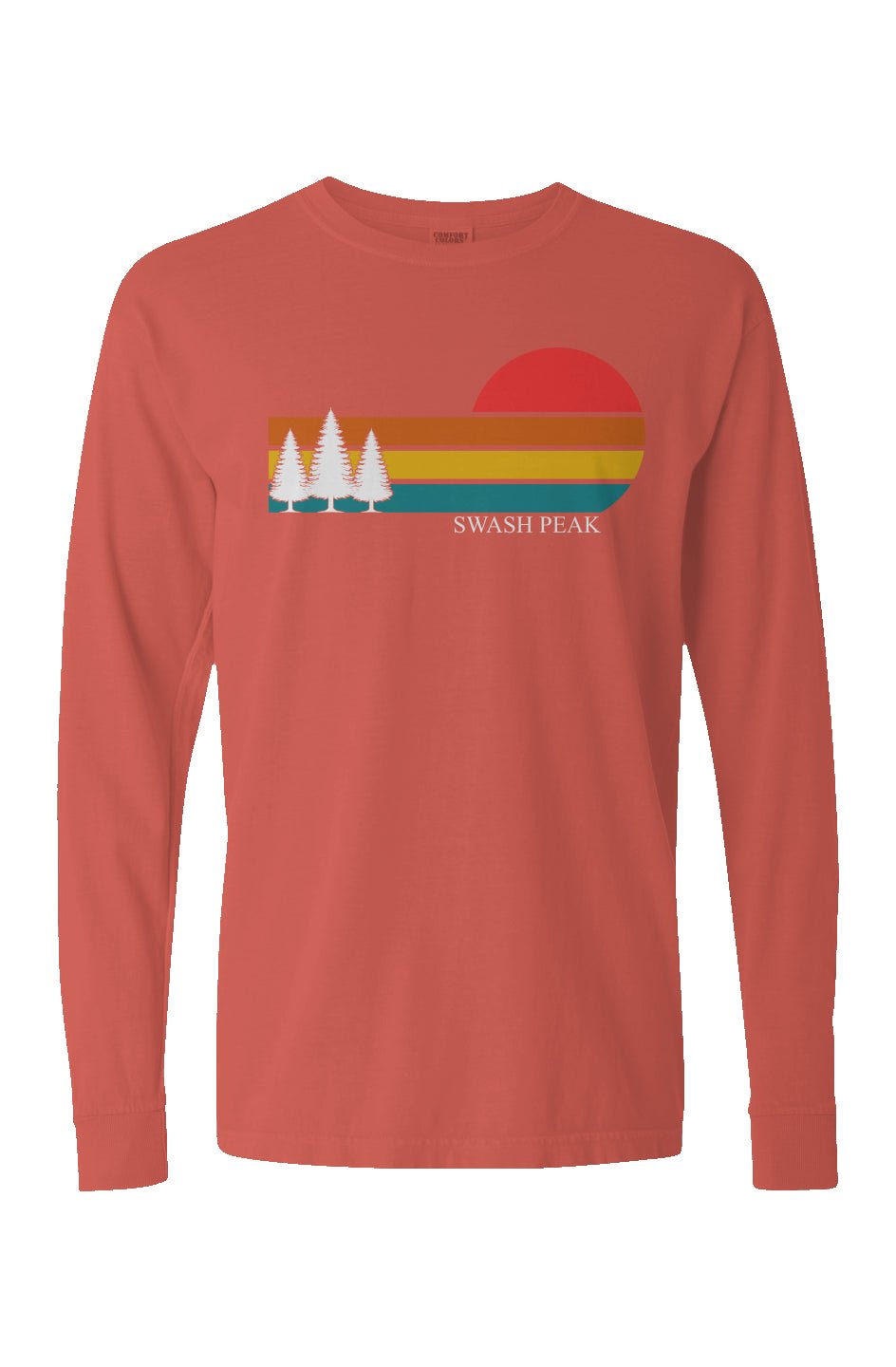 Retro Sunset Long Sleeve Unisex Tee - Swash Peak