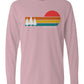 Retro Sunset Long Sleeve Unisex Tee - Swash Peak