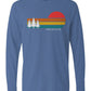 Retro Sunset Long Sleeve Unisex Tee - Swash Peak