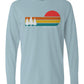 Retro Sunset Long Sleeve Unisex Tee - Swash Peak