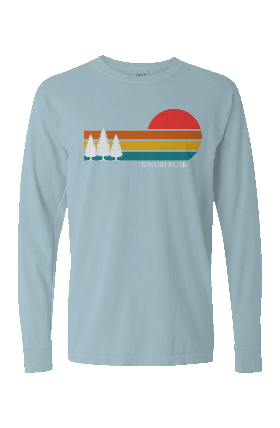 Retro Sunset Long Sleeve Unisex Tee - Swash Peak