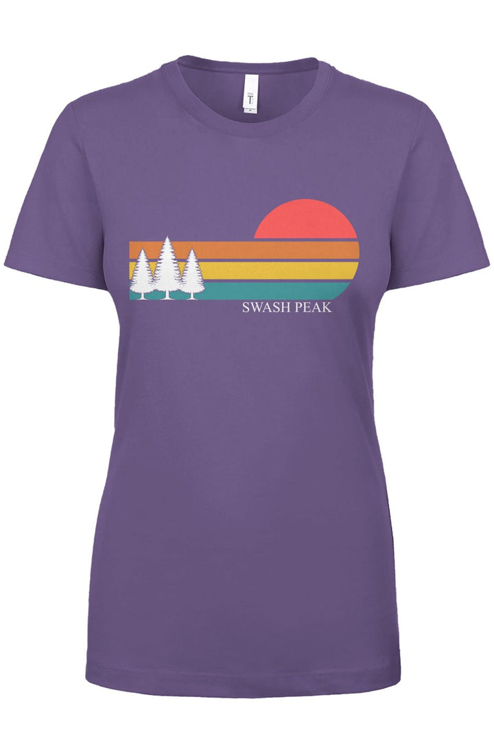 Retro Sunset Women's Tee - Swash Peak