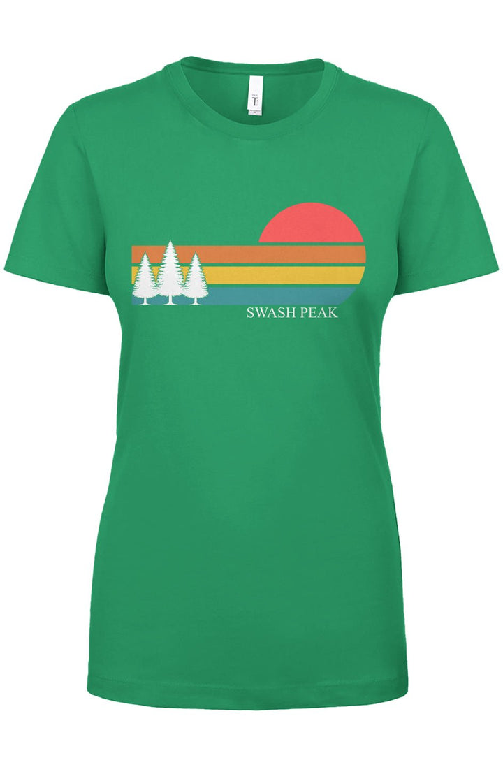 Retro Sunset Women's Tee - Swash Peak