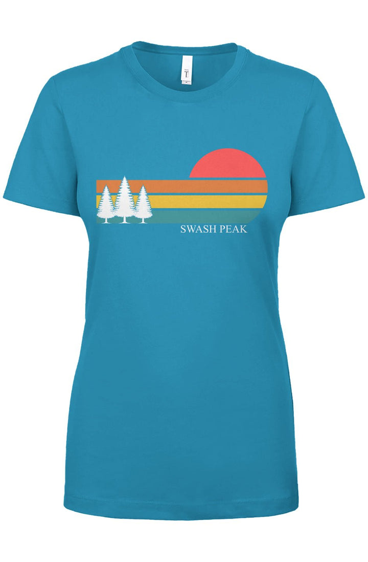 Retro Sunset Women's Tee - Swash Peak