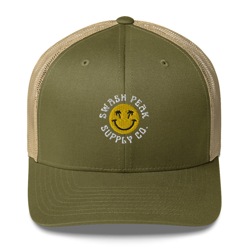 Swash Peak Smiley Trucker Hat