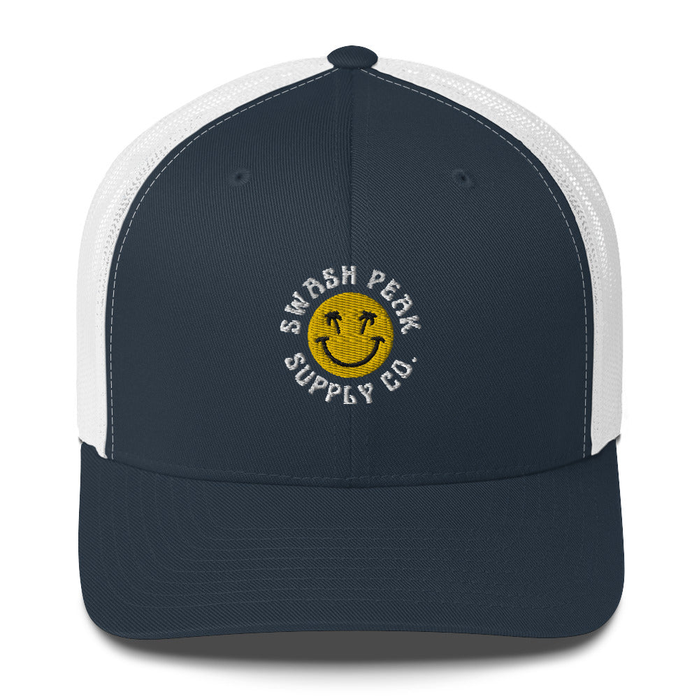 Swash Peak Smiley Trucker Hat