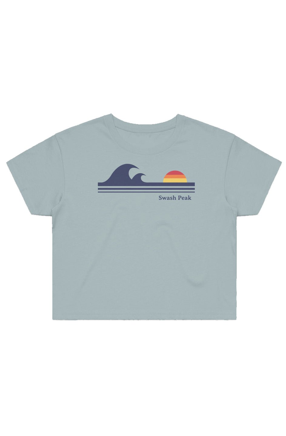 Retro Waves Cropped Tee - Swash Peak