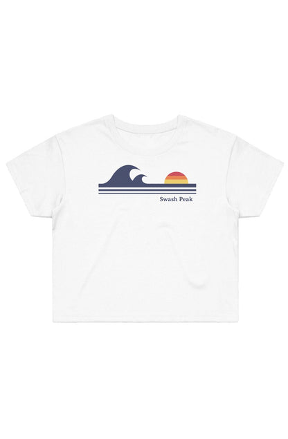 Retro Waves Cropped Tee - Swash Peak