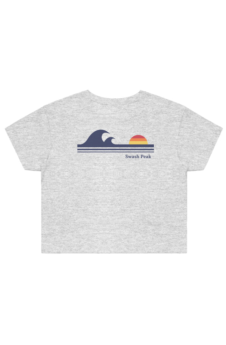 Retro Waves Cropped Tee - Swash Peak