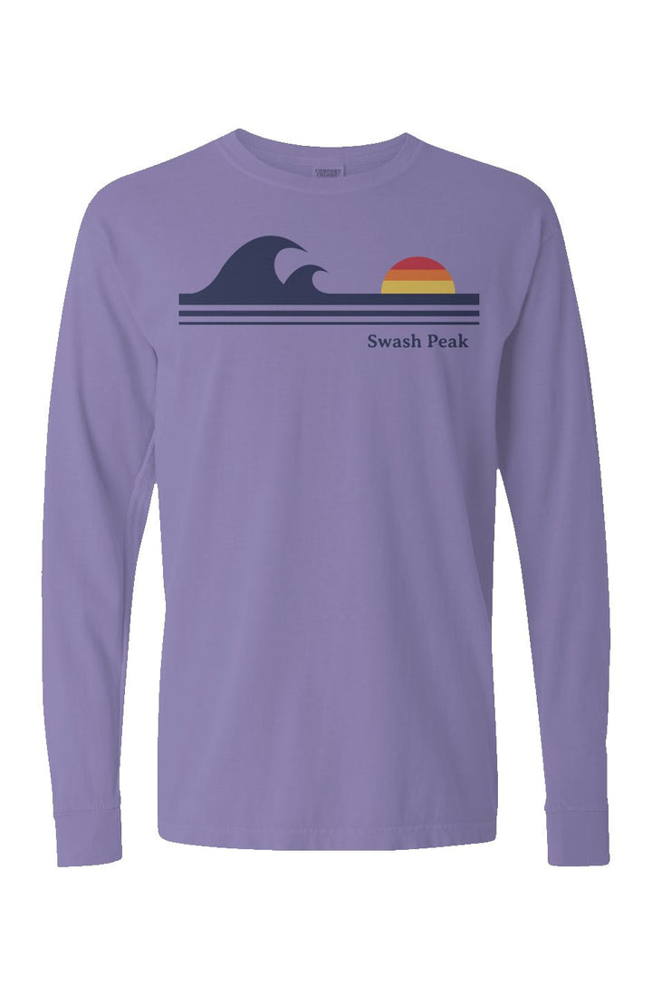 Retro Waves Long Sleeve Unisex Tee - Swash Peak