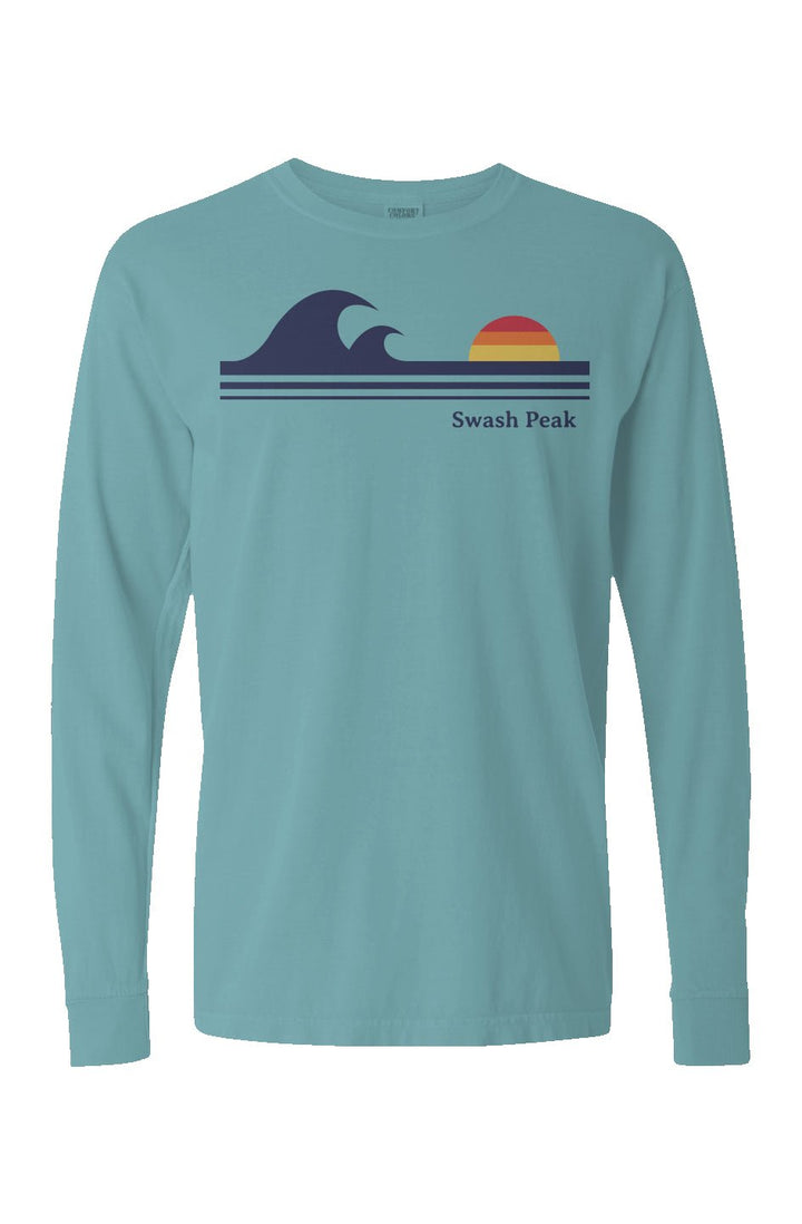 Retro Waves Long Sleeve Unisex Tee - Swash Peak