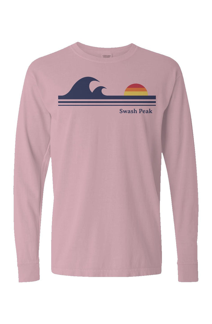 Retro Waves Long Sleeve Unisex Tee - Swash Peak