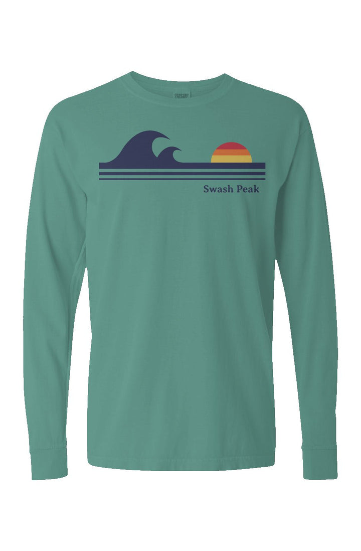 Retro Waves Long Sleeve Unisex Tee - Swash Peak