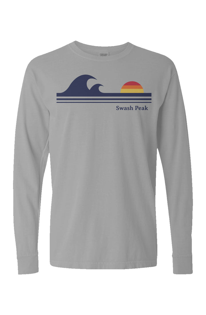 Retro Waves Long Sleeve Unisex Tee - Swash Peak