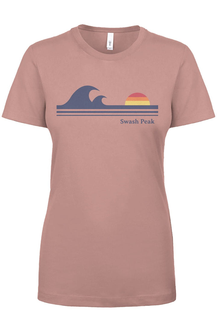 Retro Waves Women's Tee - Swash Peak