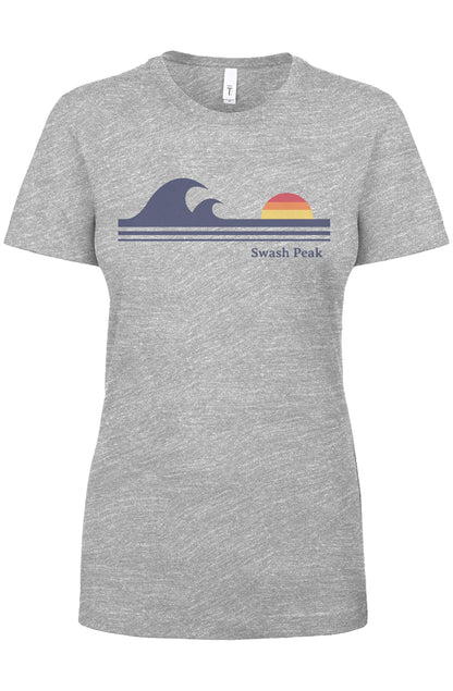 Retro Waves Women's Tee - Swash Peak