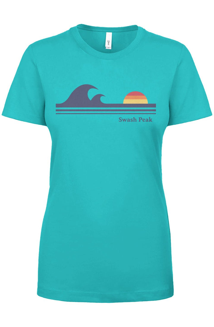 Retro Waves Women's Tee - Swash Peak