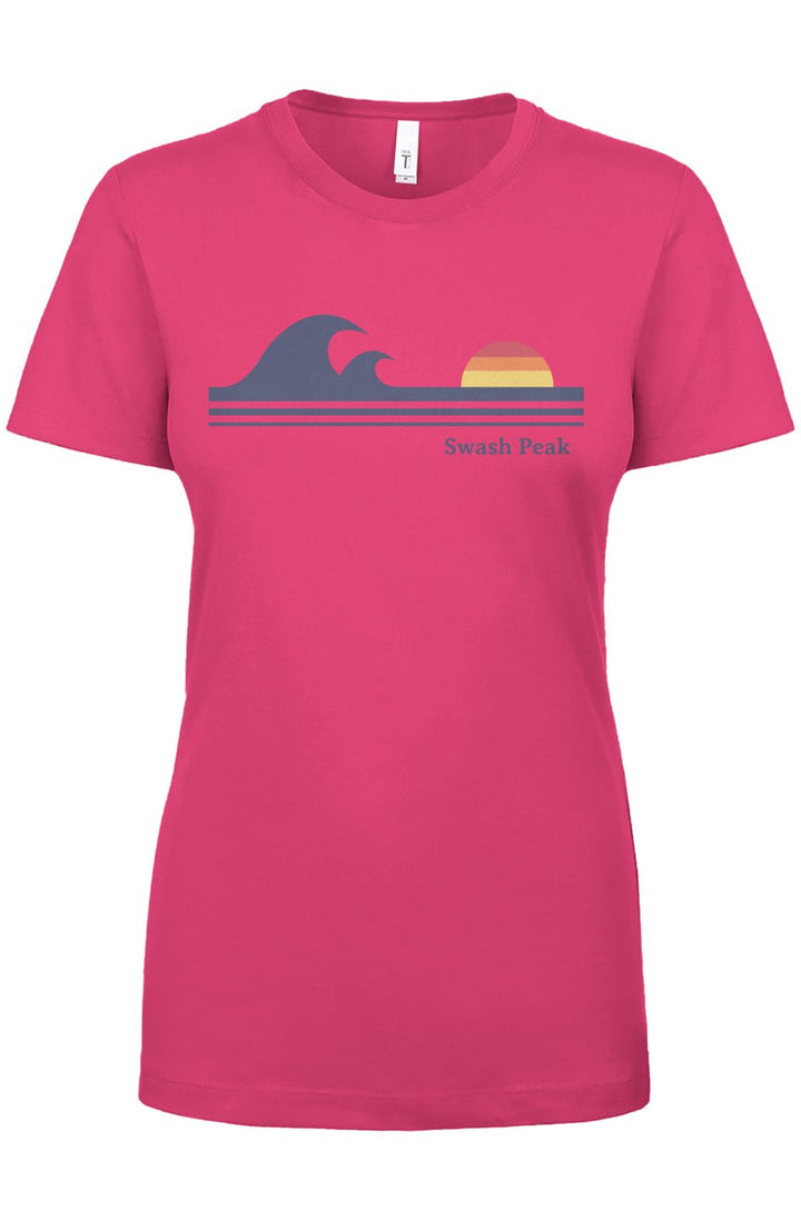 Retro Waves Women's Tee - Swash Peak