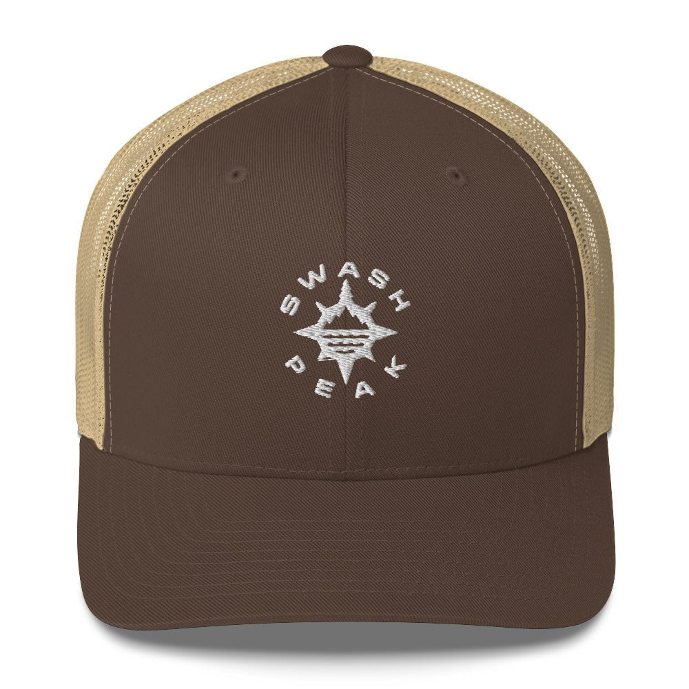 Rose Compass Trucker Hat - Swash Peak