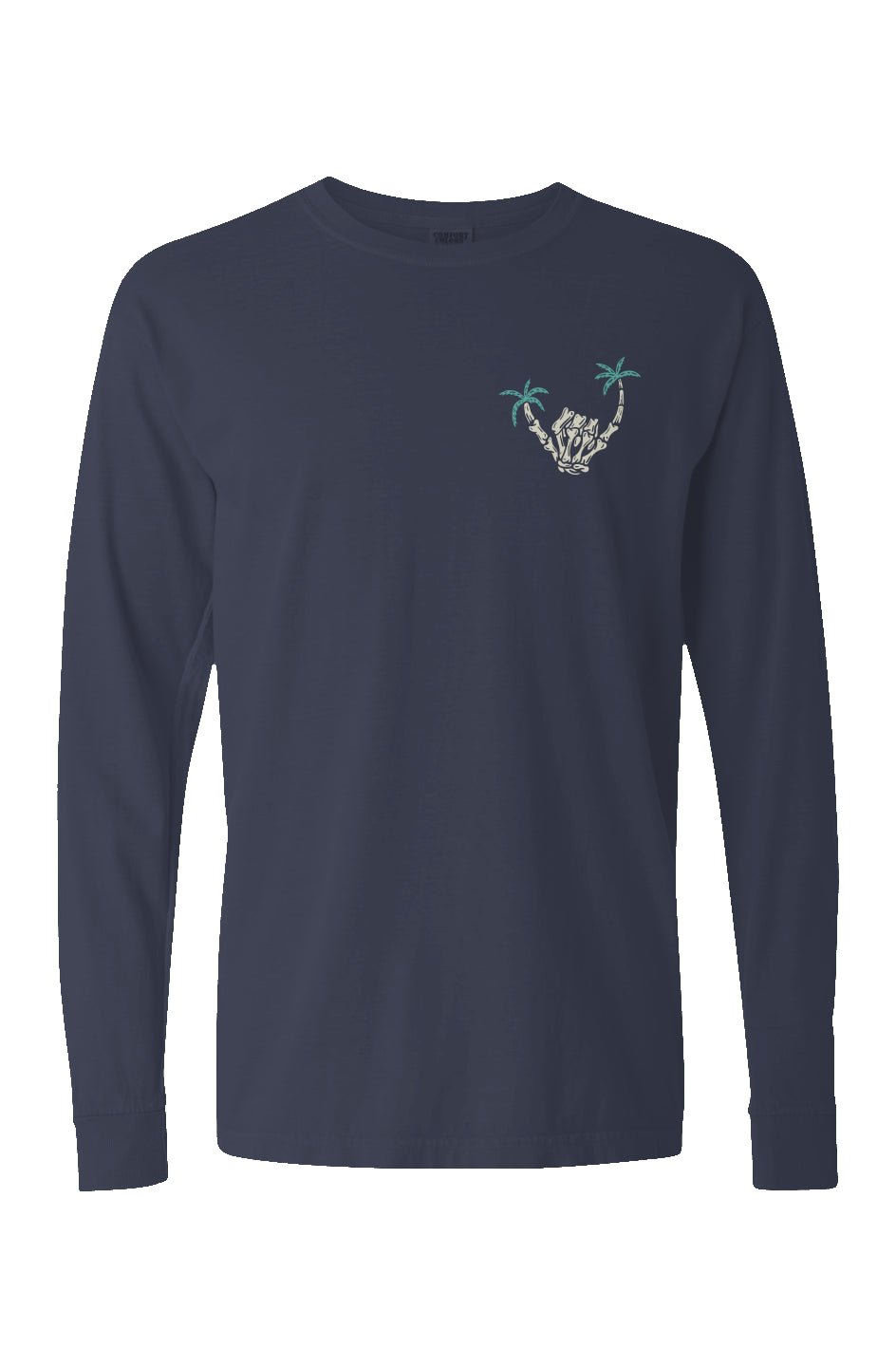 Skeleton Shaka Long Sleeve Unisex Tee - Swash Peak