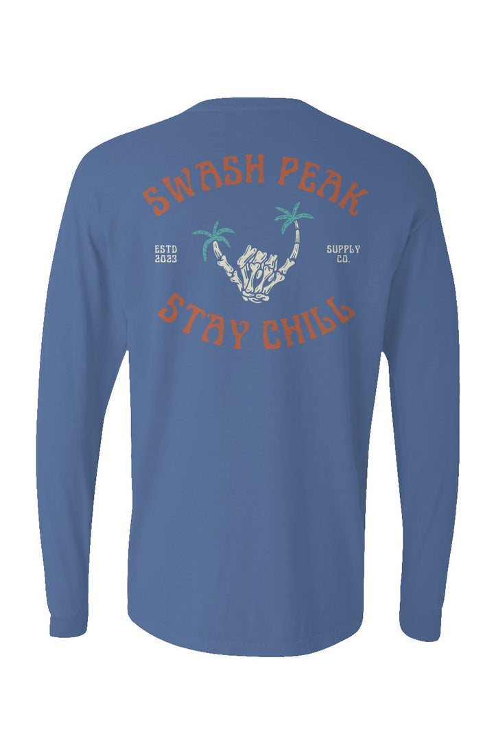 Skeleton Shaka Long Sleeve Unisex Tee - Swash Peak