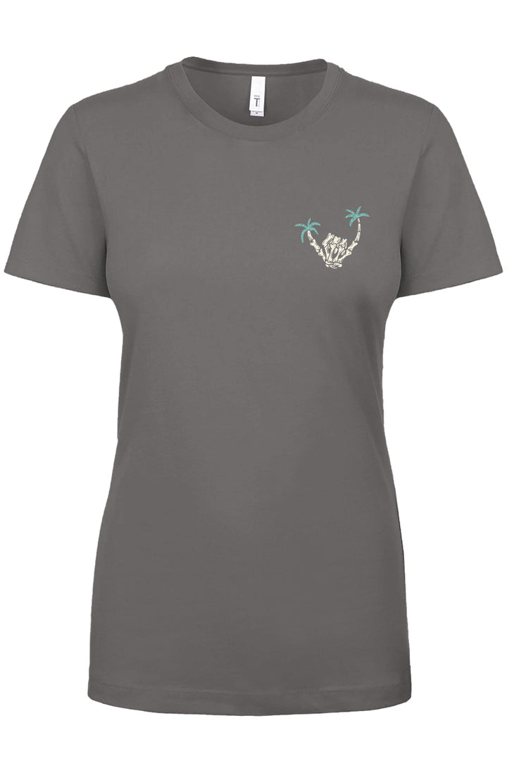 Skeleton Shaka Women's Tee - Swash Peak