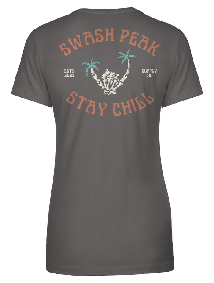 Skeleton Shaka Women's Tee - Swash Peak