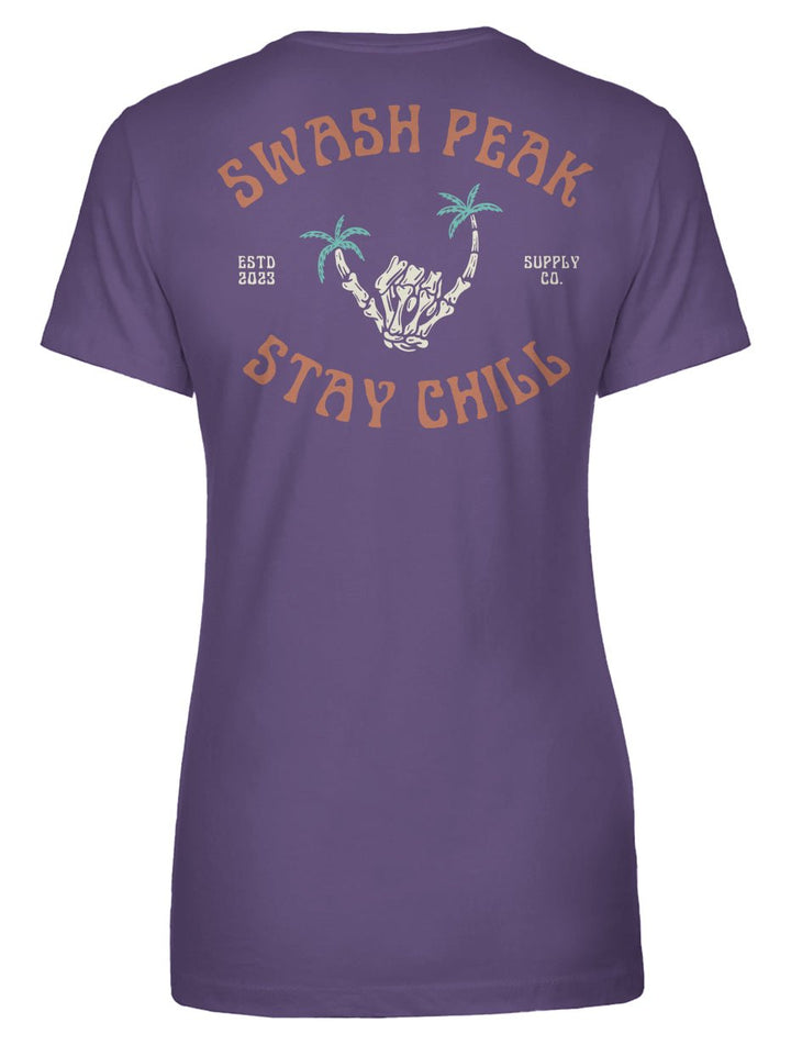 Skeleton Shaka Women's Tee - Swash Peak