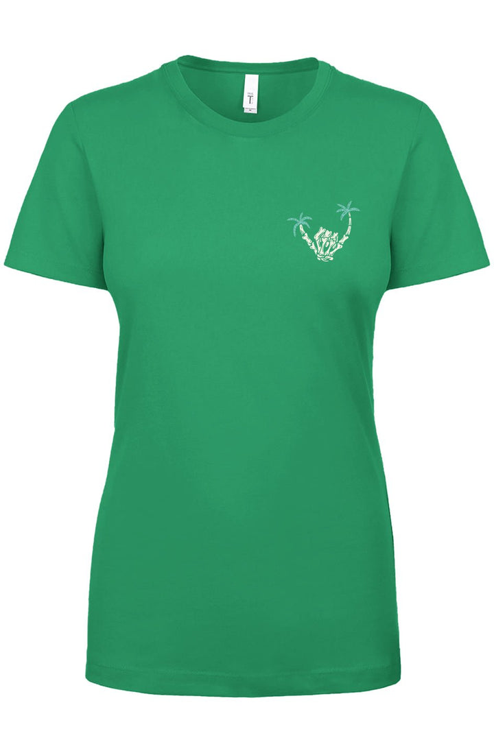 Skeleton Shaka Women's Tee - Swash Peak