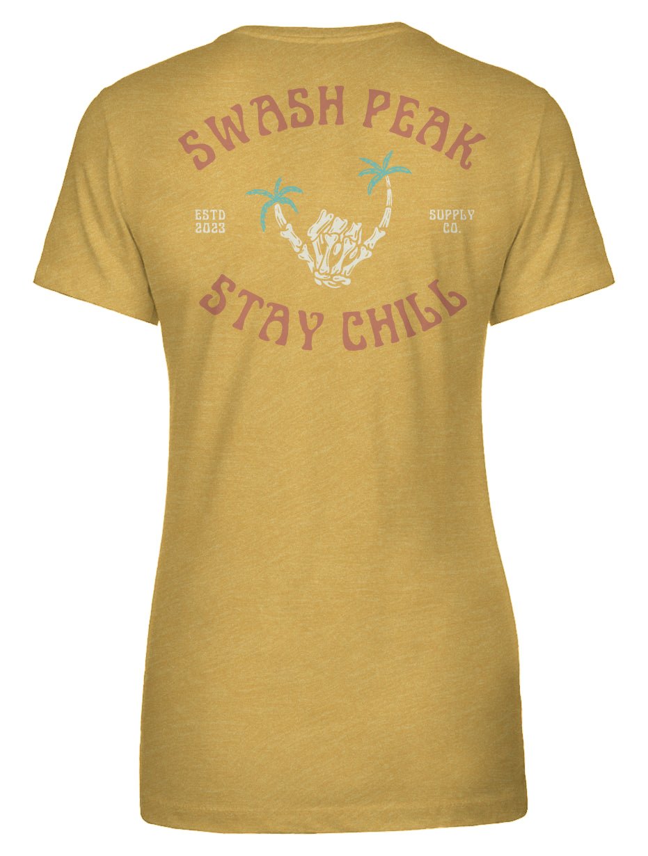 Skeleton Shaka Women's Tee - Swash Peak