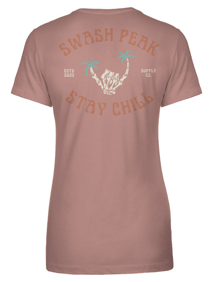 Skeleton Shaka Women's Tee - Swash Peak