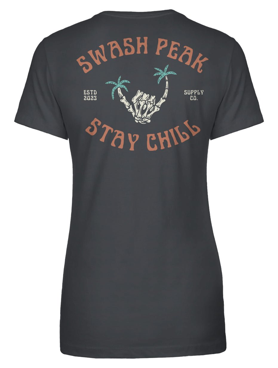 Skeleton Shaka Women's Tee - Swash Peak
