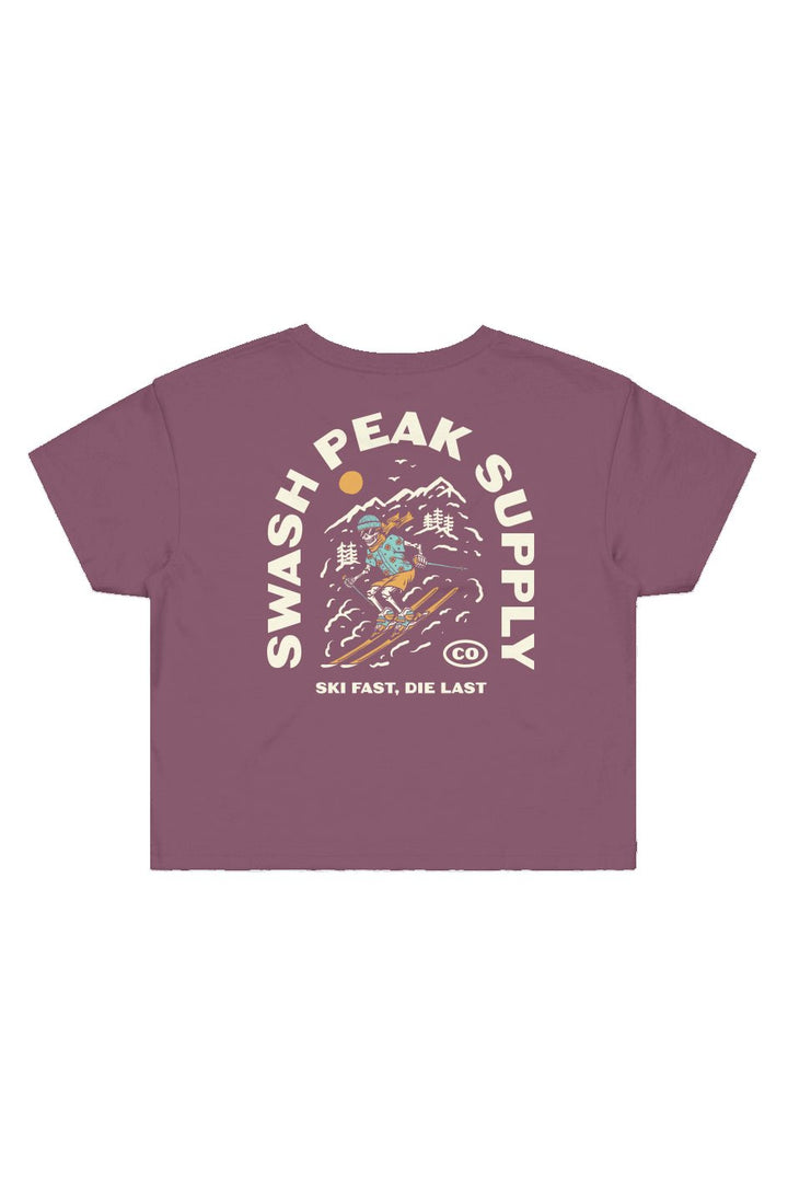 Ski Fast Cropped Tee - Swash Peak