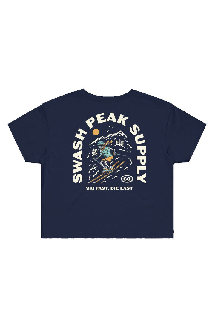 Ski Fast Cropped Tee - Swash Peak