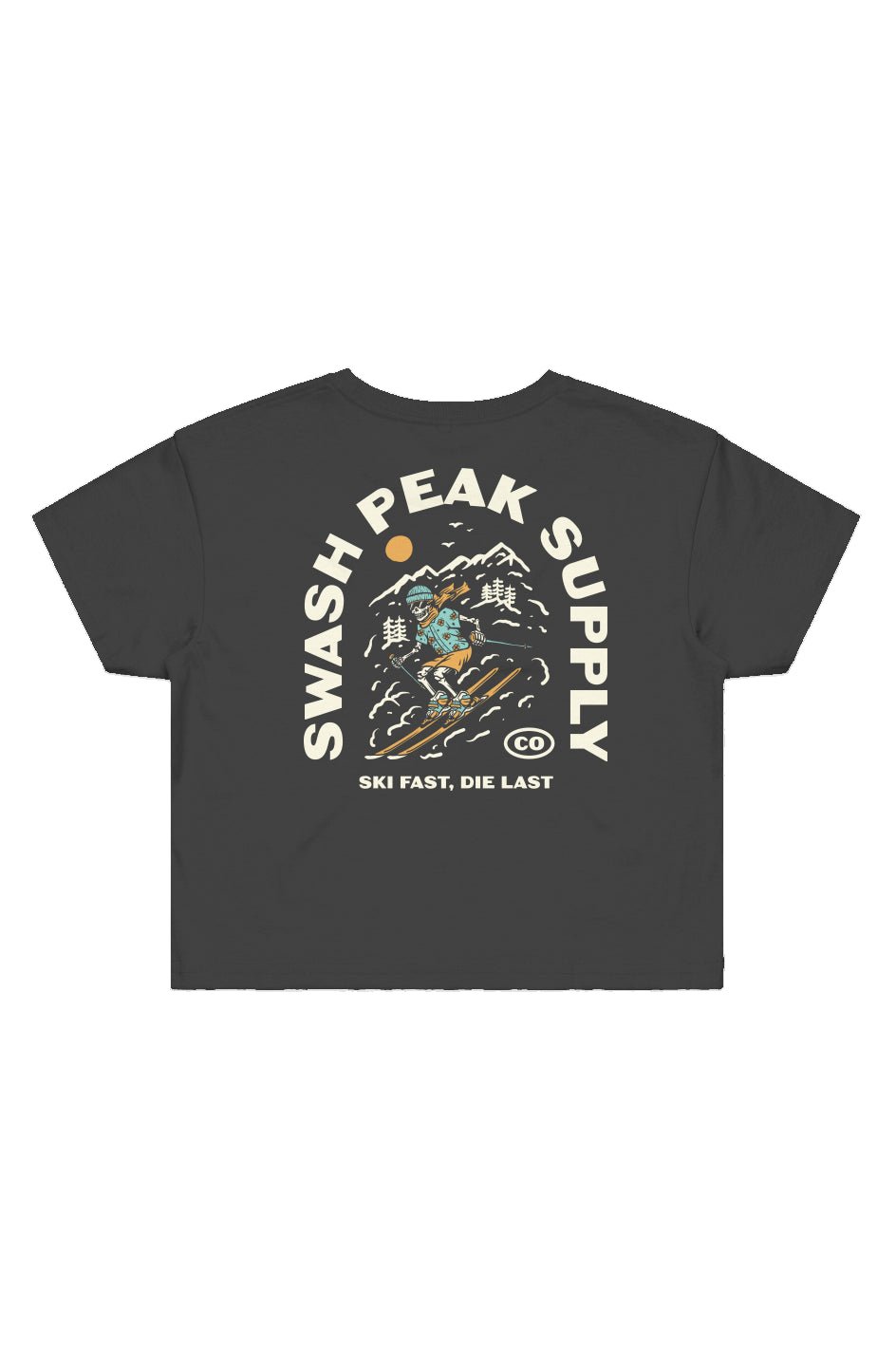 Ski Fast Cropped Tee - Swash Peak