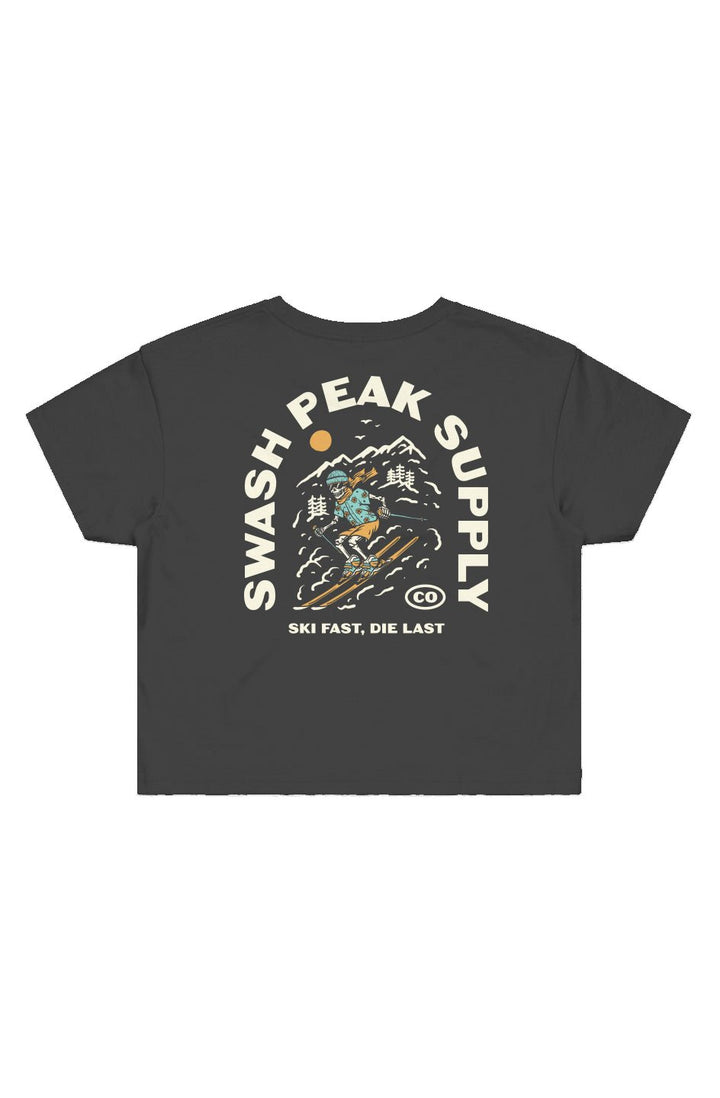 Ski Fast Cropped Tee - Swash Peak