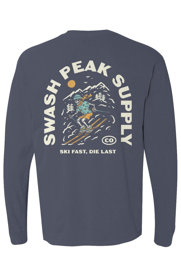 Ski Fast Long Sleeve Tee - Swash Peak