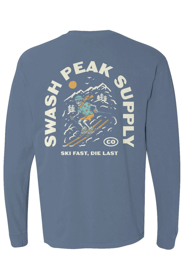 Ski Fast Long Sleeve Tee - Swash Peak