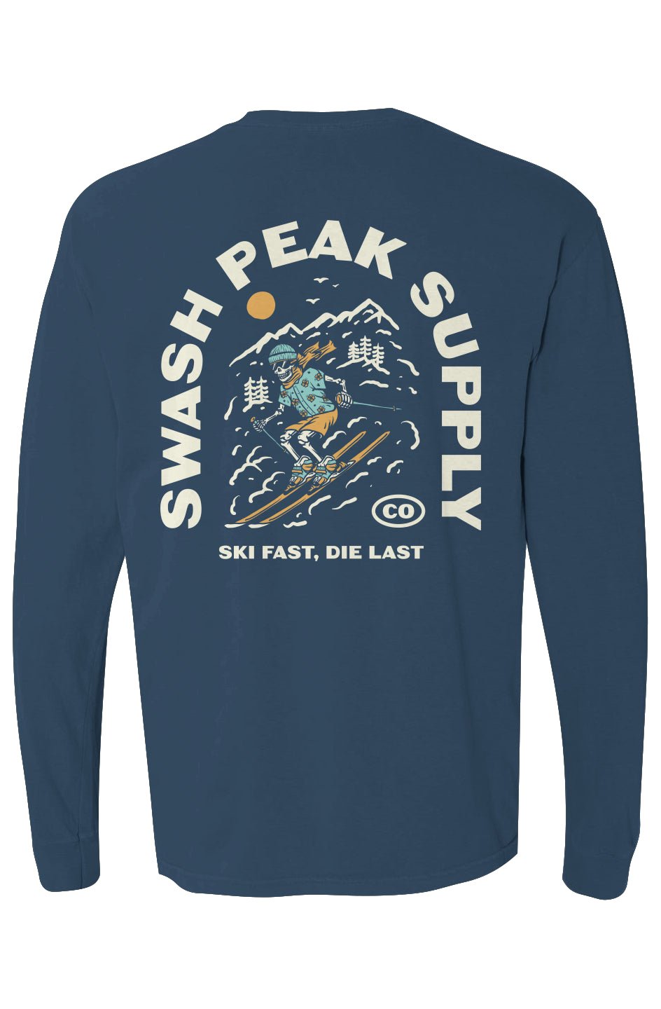 Ski Fast Long Sleeve Tee - Swash Peak