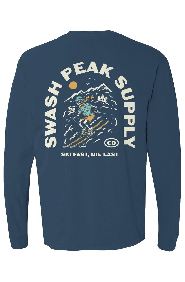 Ski Fast Long Sleeve Tee - Swash Peak