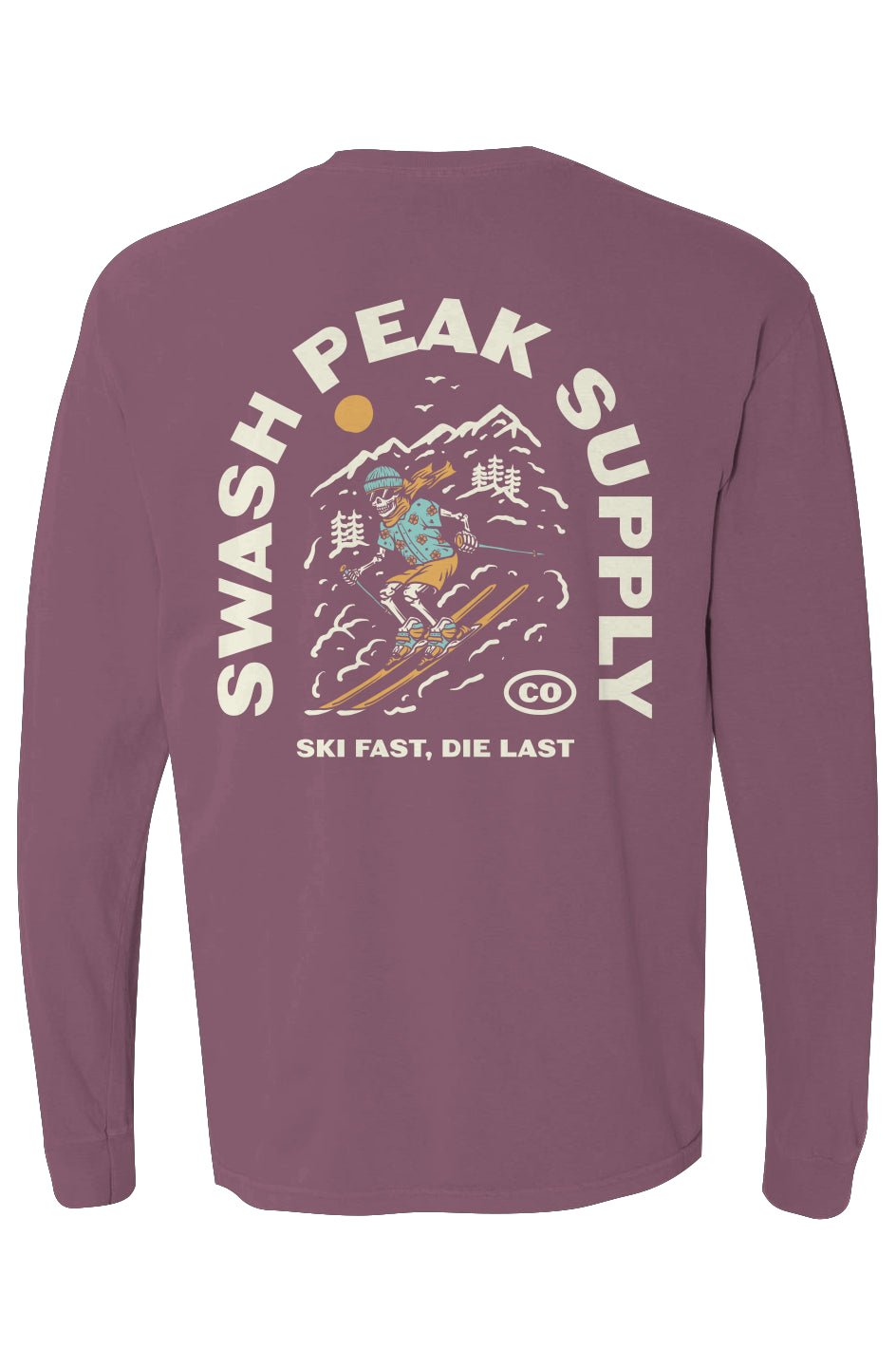 Ski Fast Long Sleeve Tee - Swash Peak