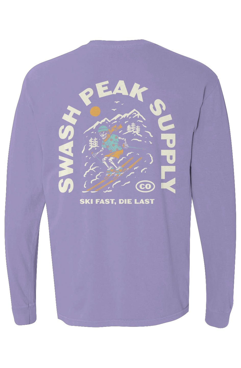 Ski Fast Long Sleeve Tee - Swash Peak