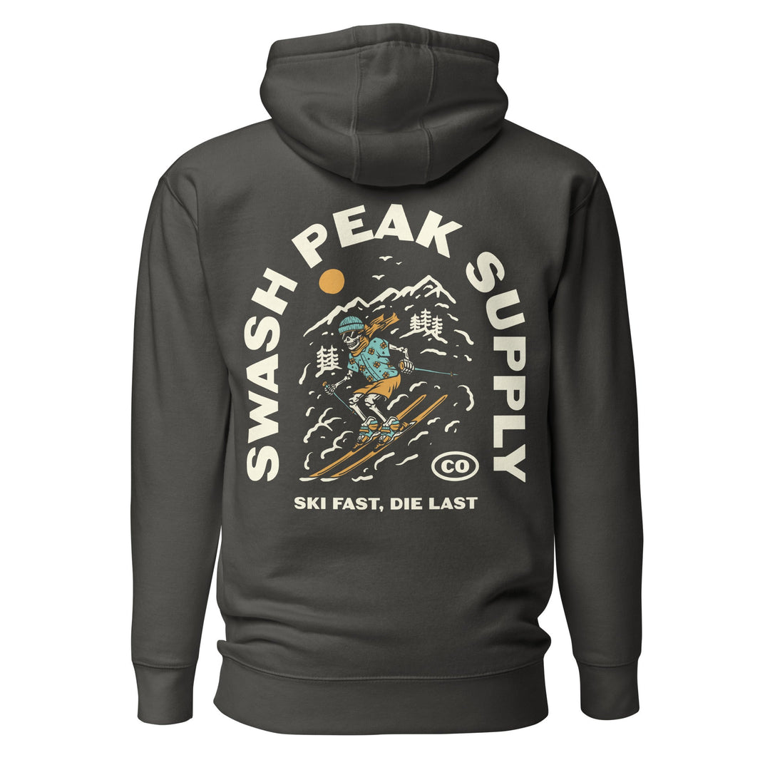 Ski Fast Unisex Hoodie - Swash Peak