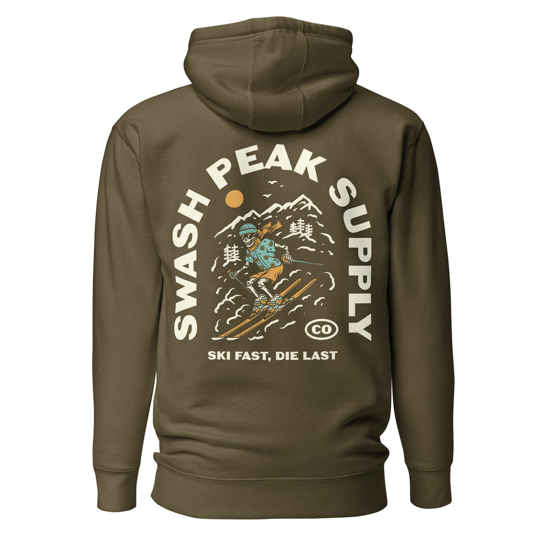 Ski Fast Unisex Hoodie - Swash Peak