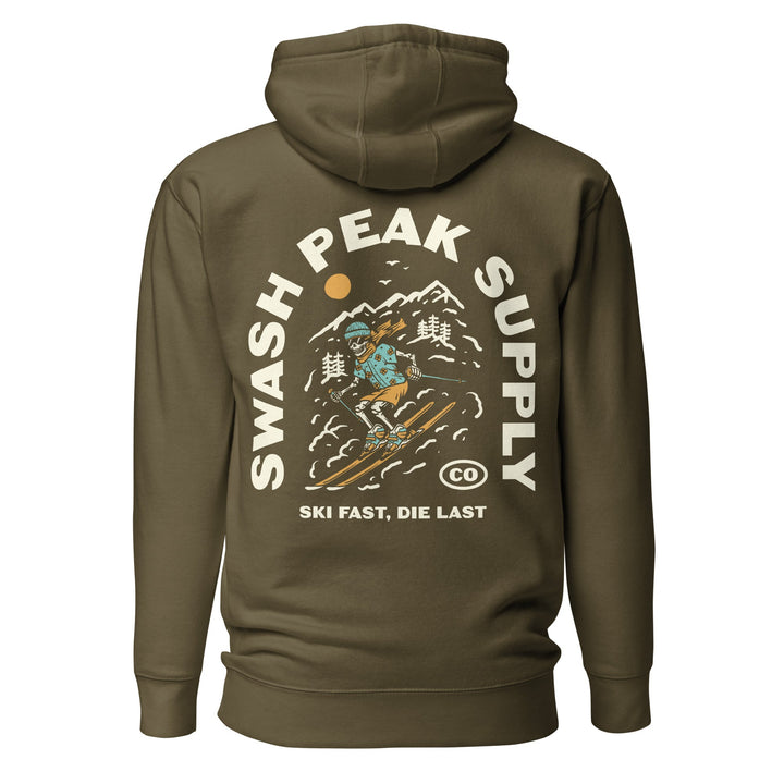 Ski Fast Unisex Hoodie - Swash Peak