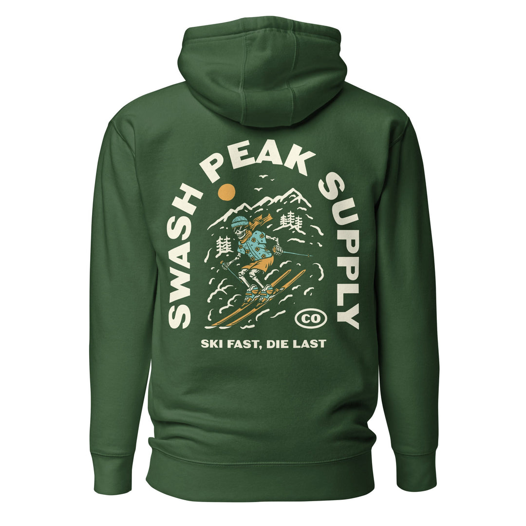 Ski Fast Unisex Hoodie - Swash Peak